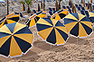 Beach Umbrellas On Shore Of Cannes