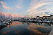 Port De Cannes Au Coucher Du Soleil